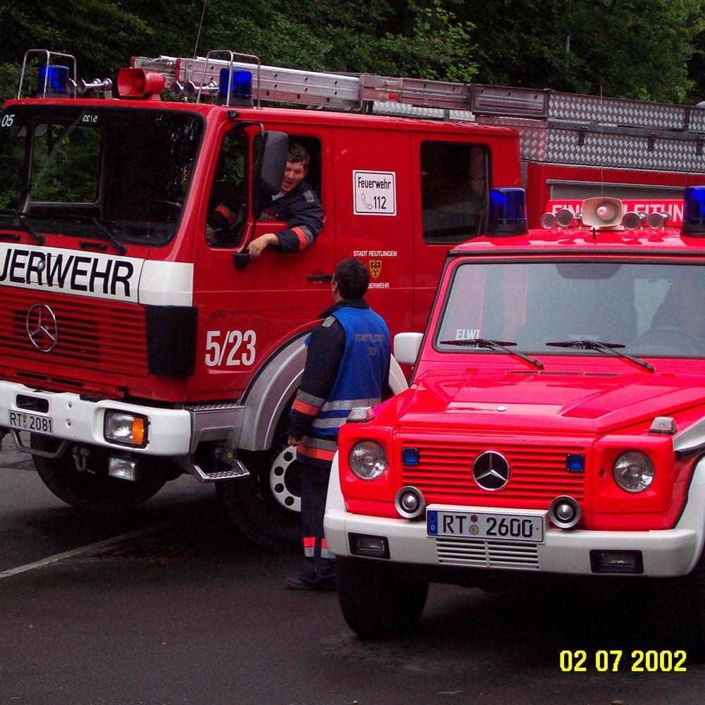 2002: Feuerwehreinsatz bei der KB Knecht im Lachenhau (Quelle: Dirk Glück)