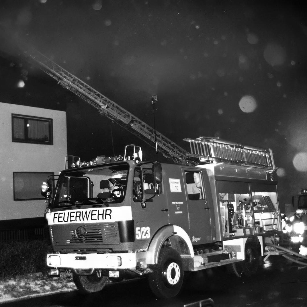 1993: Brand bei der Firma Buschmann im Industriegebiet Lachenhau (Quelle: Feuerwehr Mittelstadt)