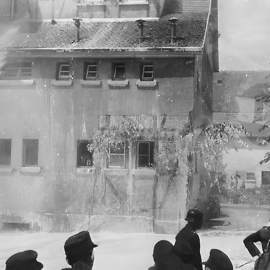 1950: 21.Sept.1950 Großbrand von Mühlengebäude und Wohnhaus (Quelle: Manfred Knecht)