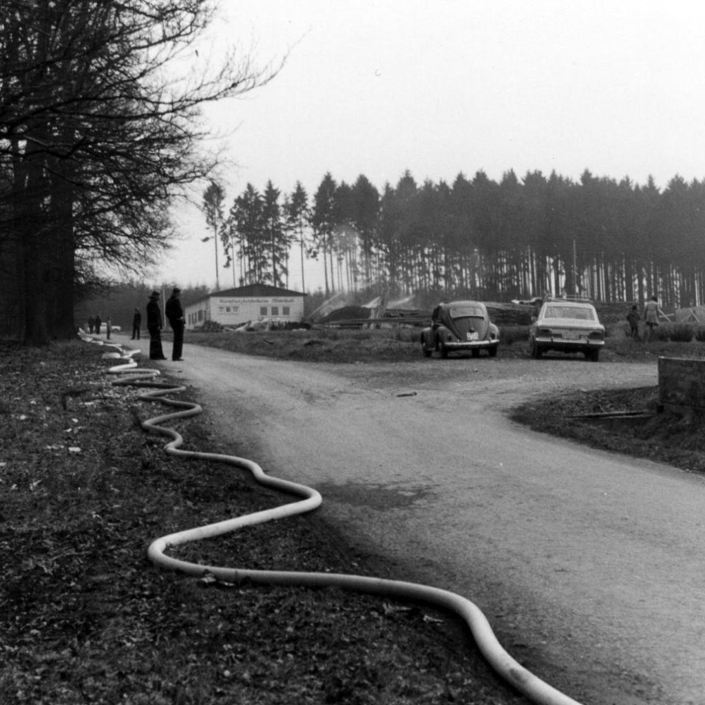 1969: Übung im Lachenhau im Mai 1969 (Quelle: Feuerwehr Mittelstadt)