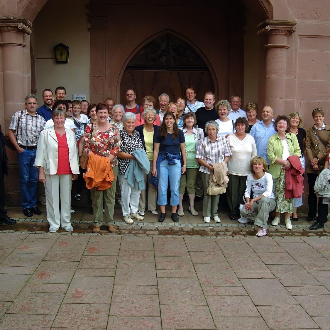 2008: Auflug des Kirchenchors mit der ehemaligen Vikarin Philine Blum in Freudenstadt (Quelle: Thomas Walker)