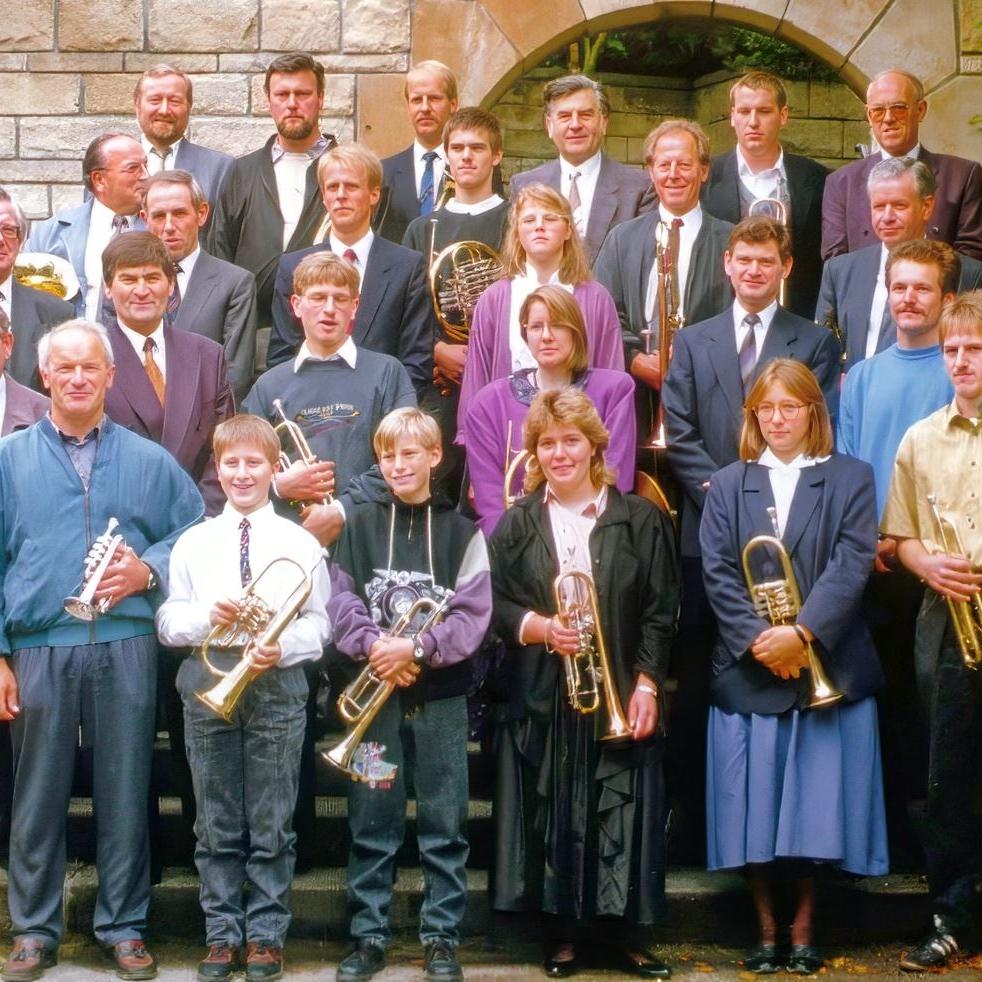 1991: 40 Jahre Posaunenchor Mittelstadt (Quelle: Berta Kimmerle)