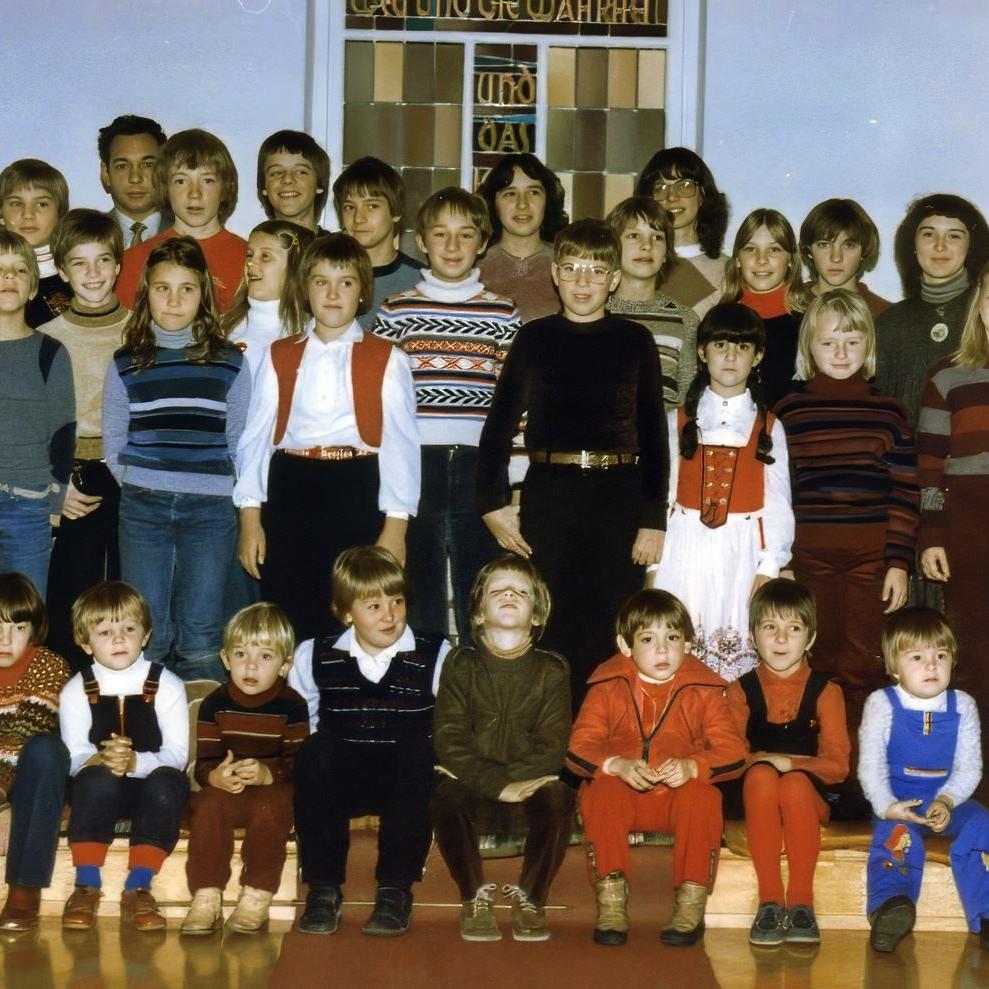 1980: Sonntagsschule der evangelischen Gemeinschaft (Quelle: Lydia Notter)