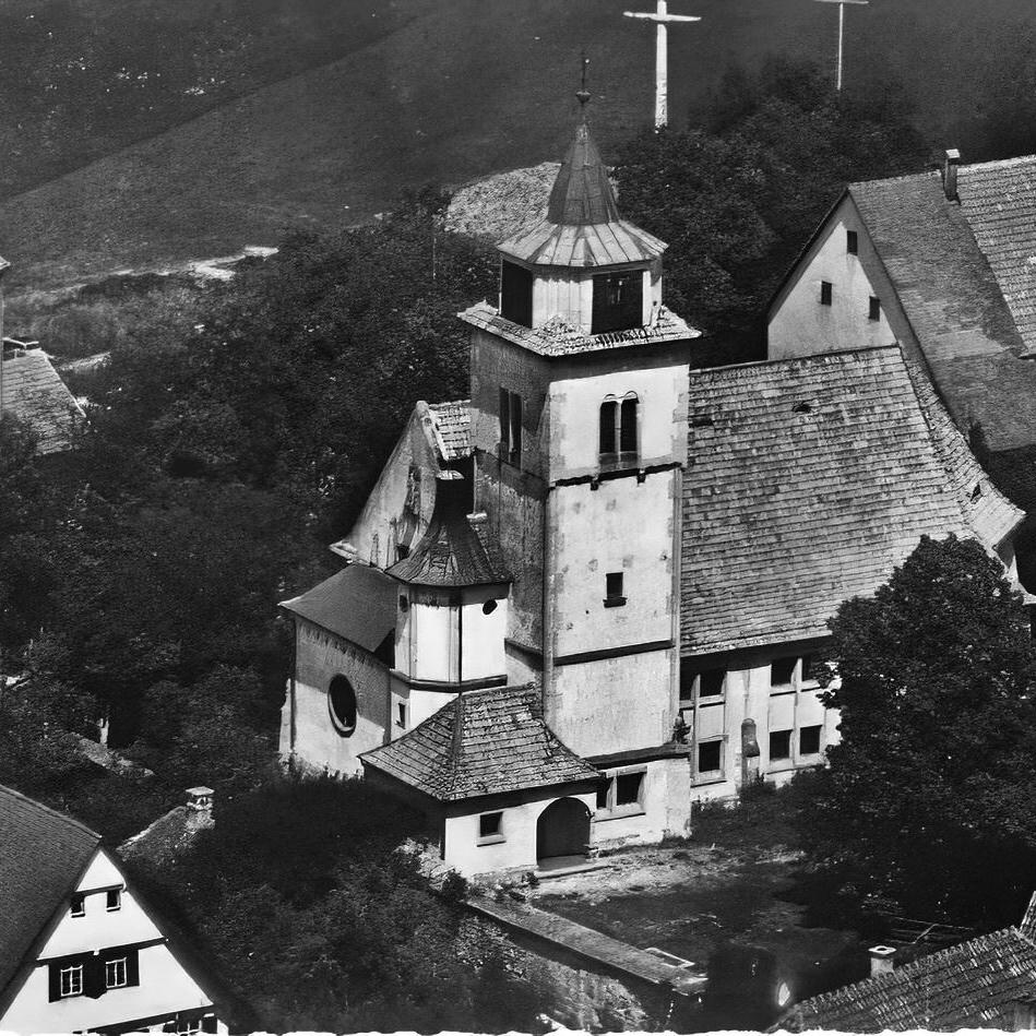 1950: Martinskirche in den 50iger Jahren (Quelle: Sofie Veit)