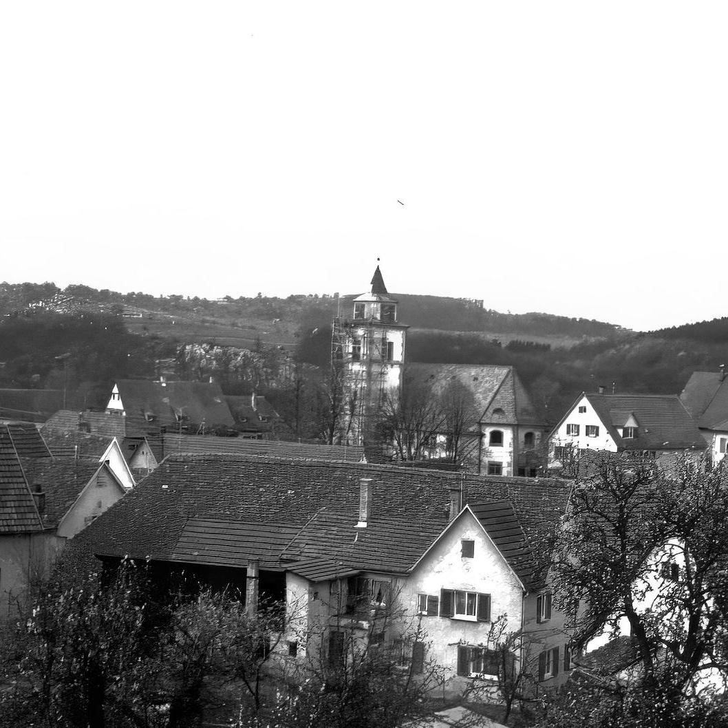 1966: Blick auf die Martinskirche (Quelle: Martha Kern)