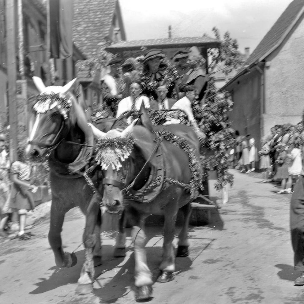 1938: Festzug beim Handwerkertag (Quelle: Lore Kimmerle)