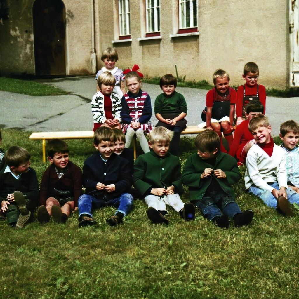 1969: Gruppenbild Kindergarten (Quelle: Andreas Becker)