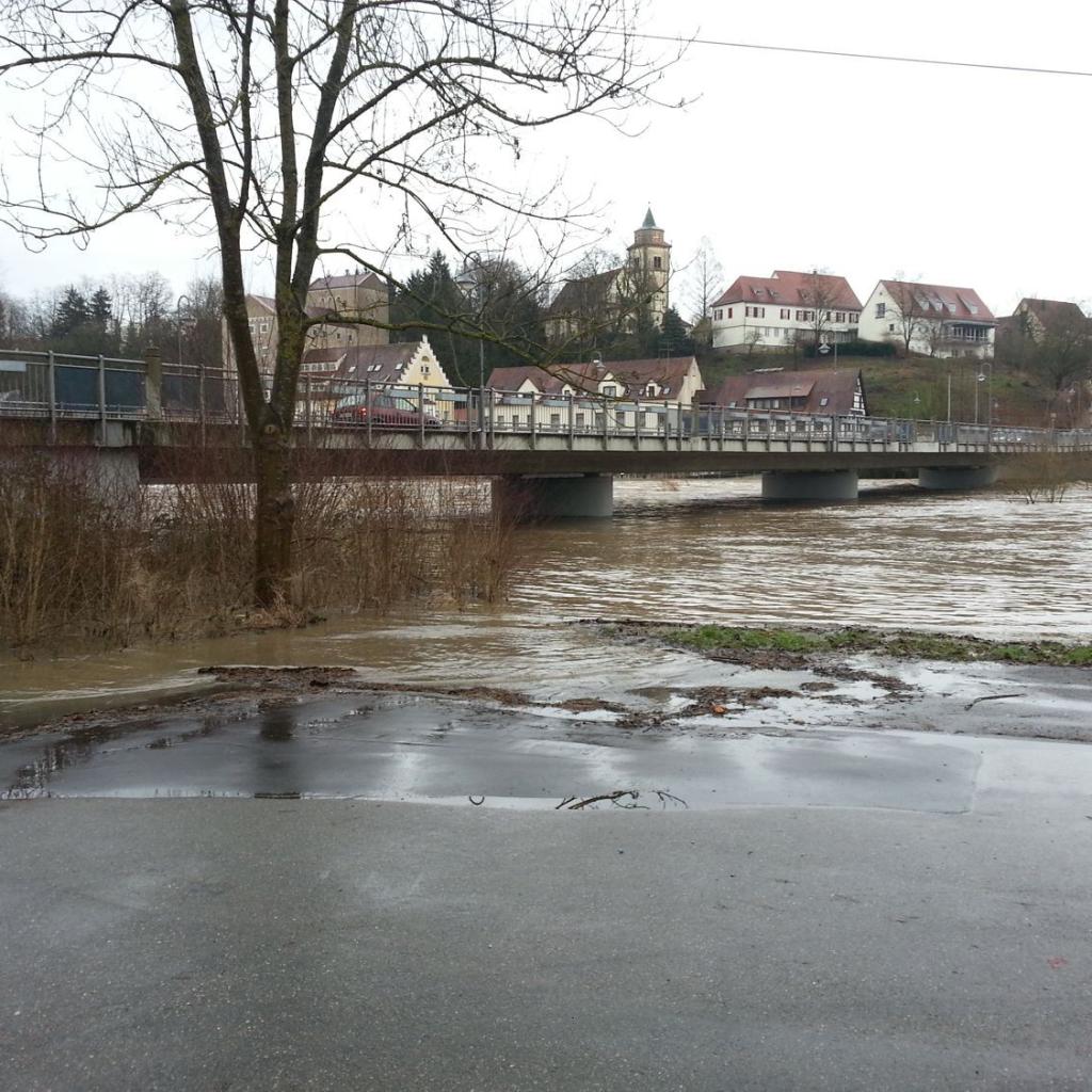 2013: Hochwasser am Neckar (Quelle: Stephan Heinlin)