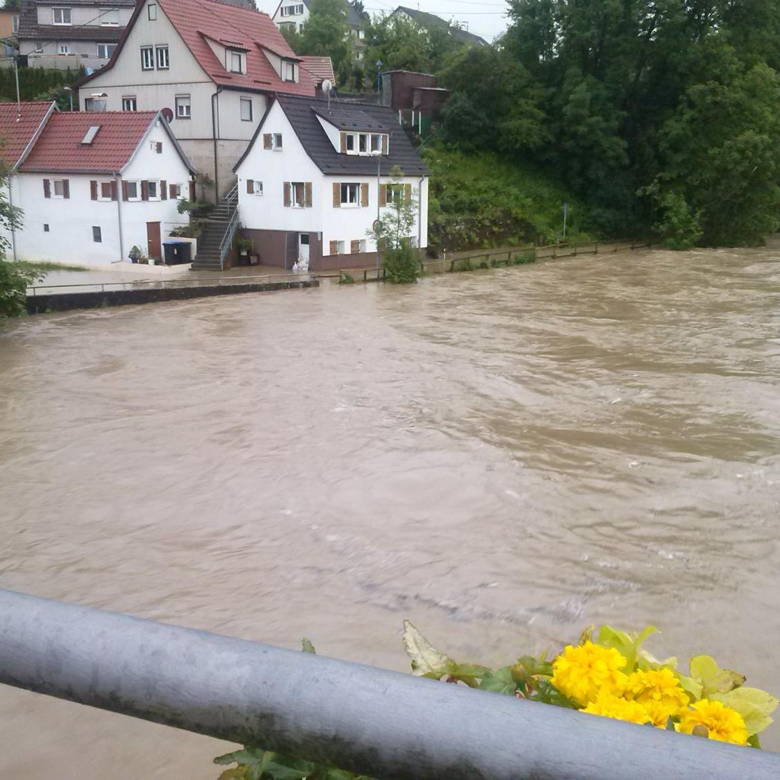2013: Hochwasser am Neckar (Quelle: Axel Reißner)