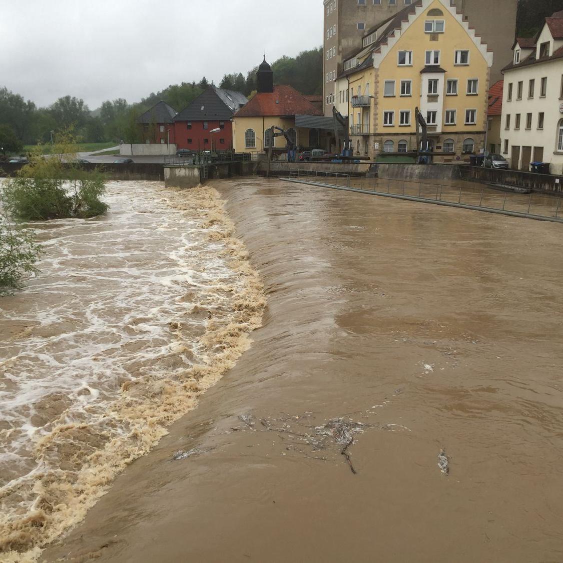 2015: Hochwasser am Neckar (Quelle: Dirk Glück)