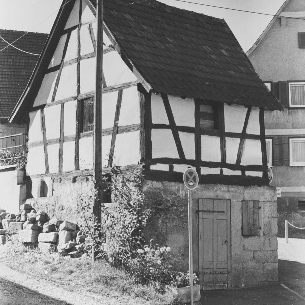 1980: Fachwerkhaus, Nebengebäude Wilhelm Knecht (Quelle: Zvonko Zebic)