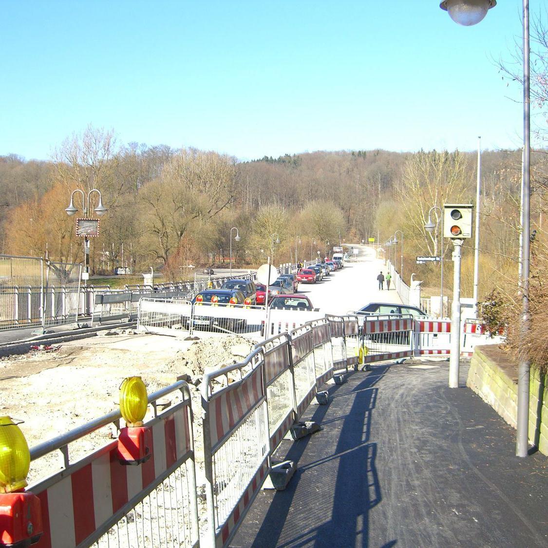 2008: Baustelle an der Neckartenzlinger Straße (Gieß) (Quelle: Dirk Glück)