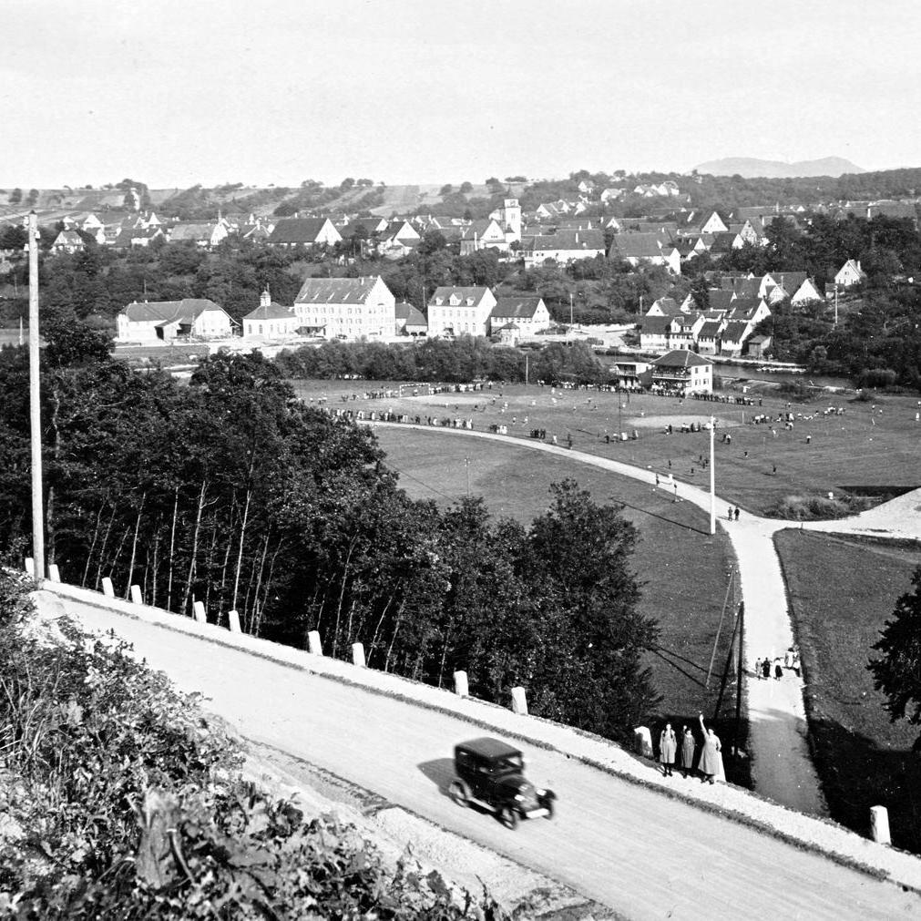 1933: Blick auf Mittelstadt (Quelle: Fritz Flach)