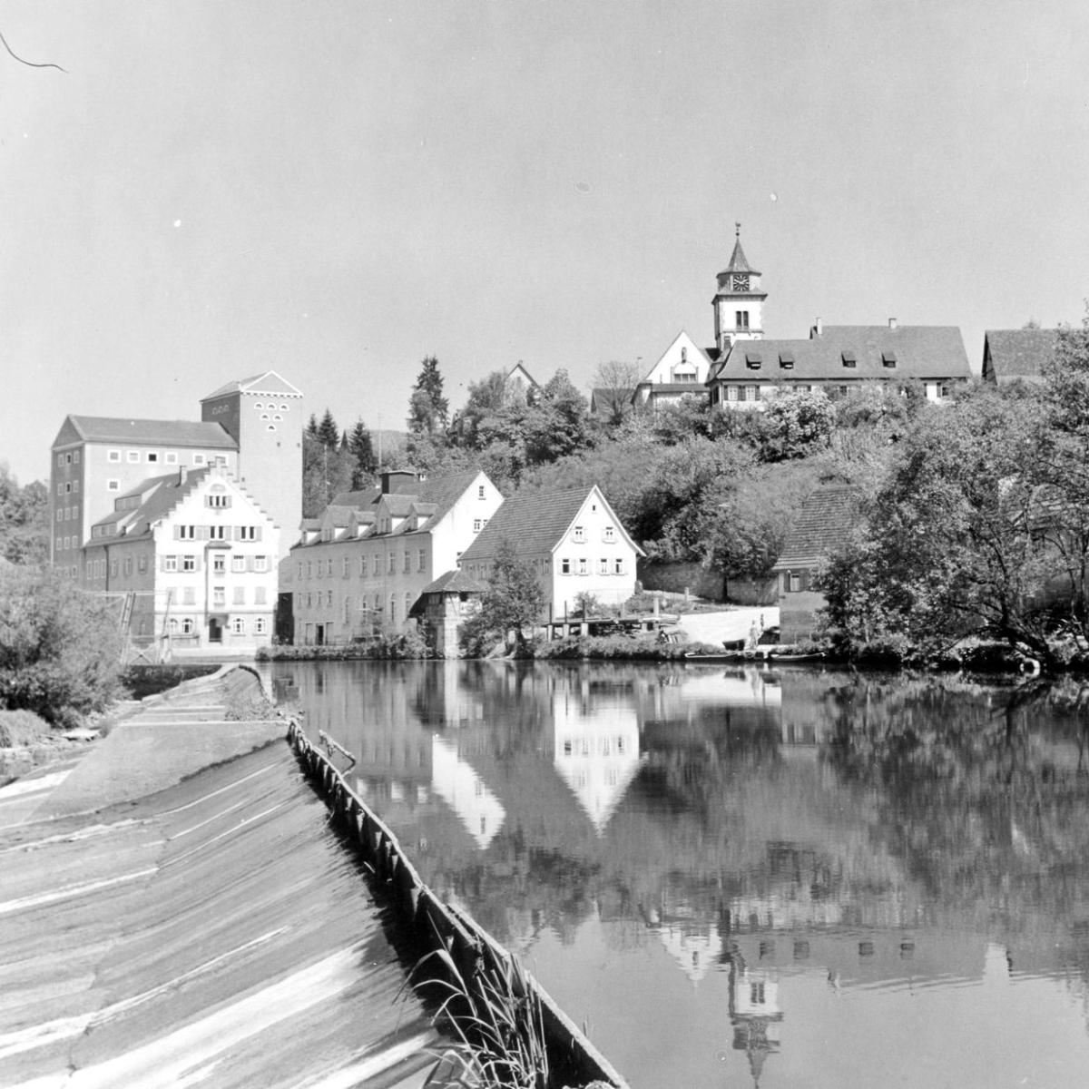 1963: Blick auf die Mühle (Quelle: Walter Brants)