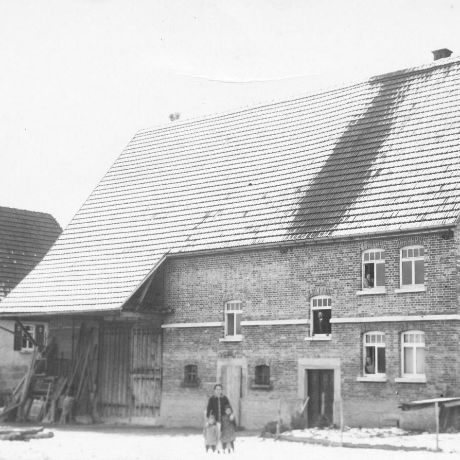 1928: Blick auf Haus der Familie Kautt an der Klingäckerstraße (Quelle: Ruth Müllerschön)