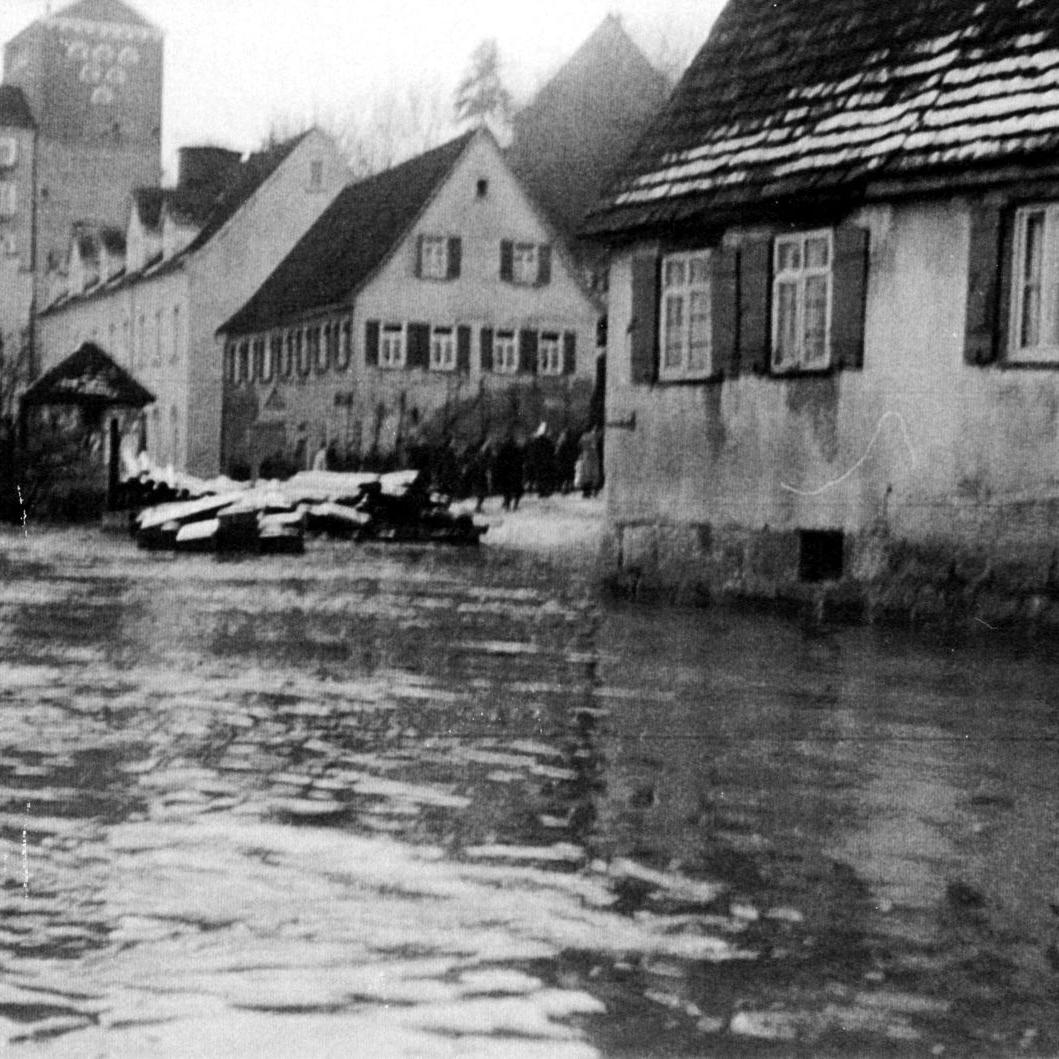 ????: Überschwemmung am Neckar - 17.10.1955 (Quelle: Zvonko Zebic)