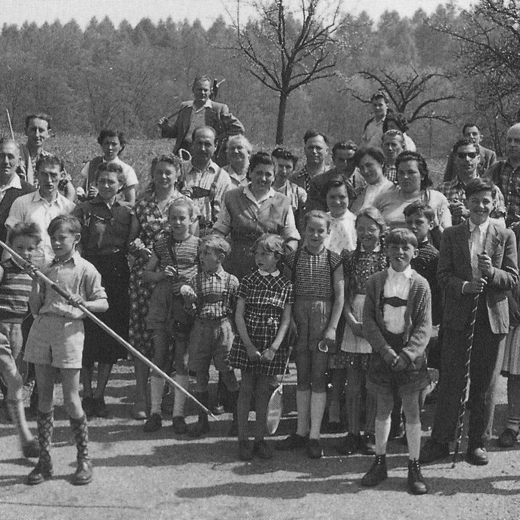 1956: Albverein Ausflug nach Kohlberg (Quelle: Lore Kimmerle)