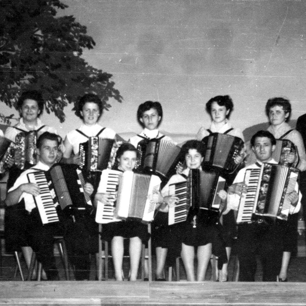 1958: Handharmonika-Club Mittelstadt (Quelle: Berta Kimmerle)