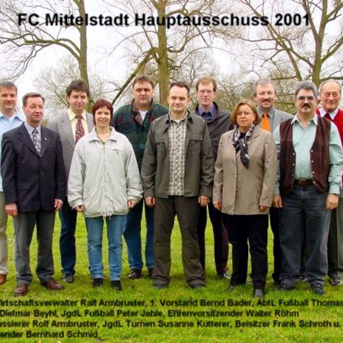 2001: Ausschuß des FC Mittelstadt (Quelle: Bernd Bader)
