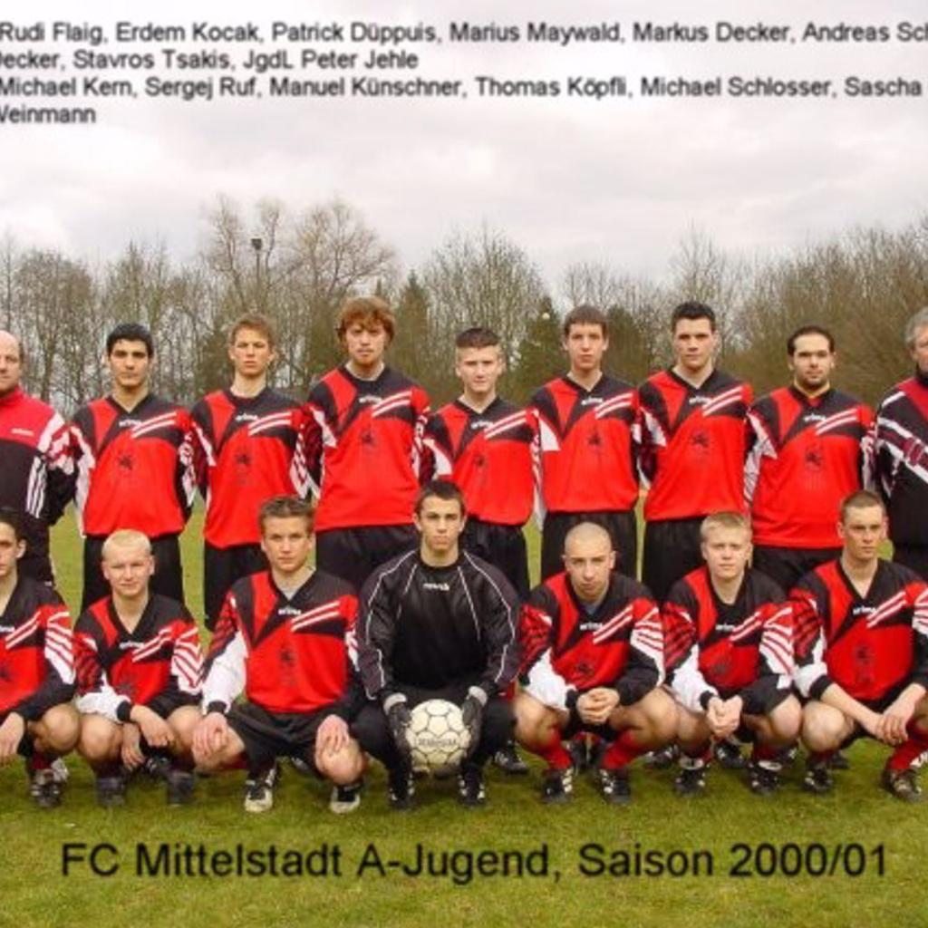 2001: A-Jugend des FC Mittelstadt 2000 - 2001 (Quelle: Bernd Bader)