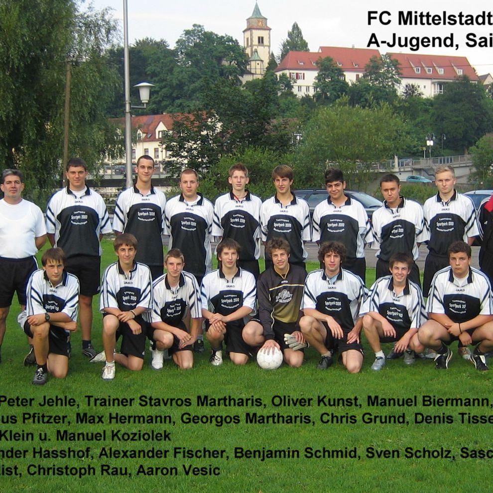 2006: A-Jugend des FC Mittelstadt 2005 - 2006 (Quelle: Bernd Bader)
