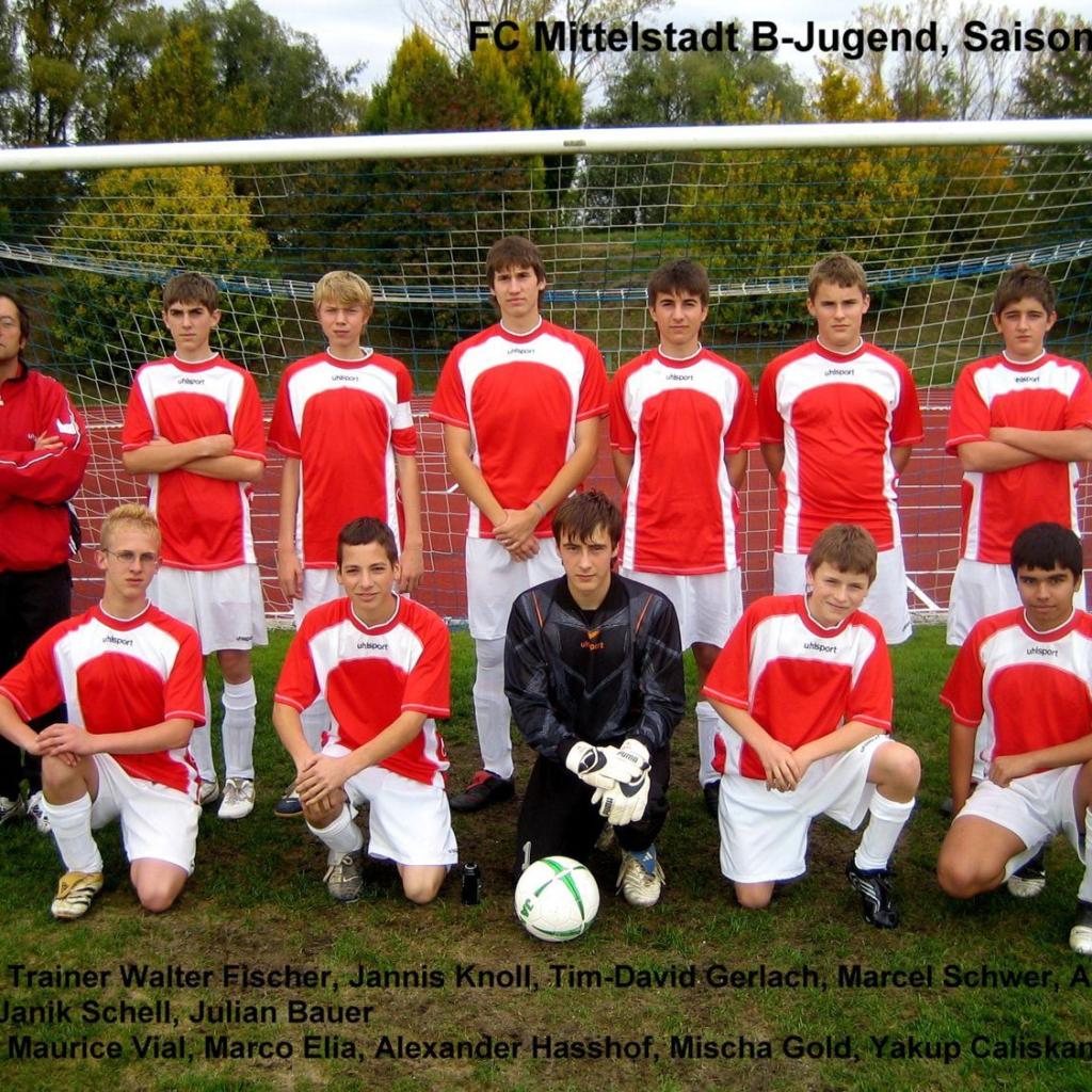 2007: B-Jugend des FC Mittelstadt 2006 - 2007 (Quelle: Bernd Bader)