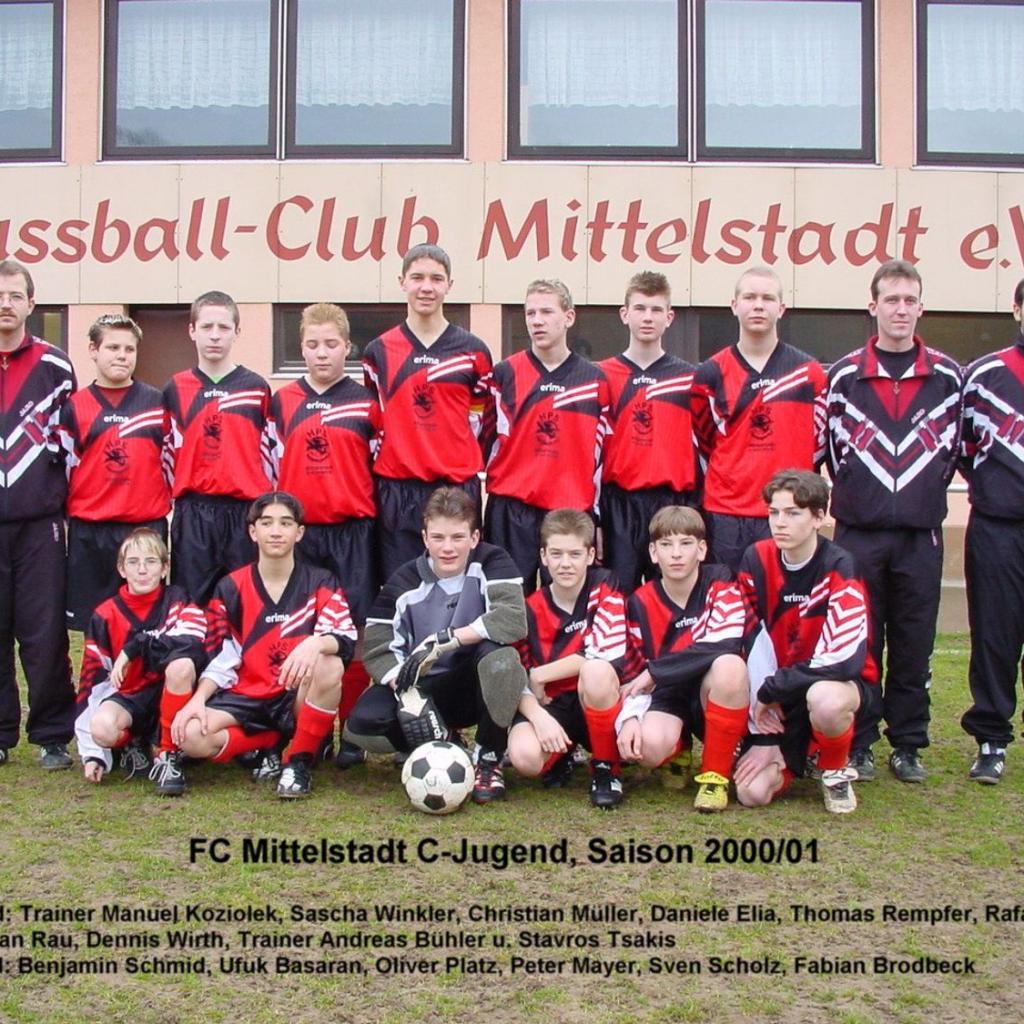 2001: C-Jugend des FC Mittelstadt 2000 - 2001 (Quelle: Bernd Bader)