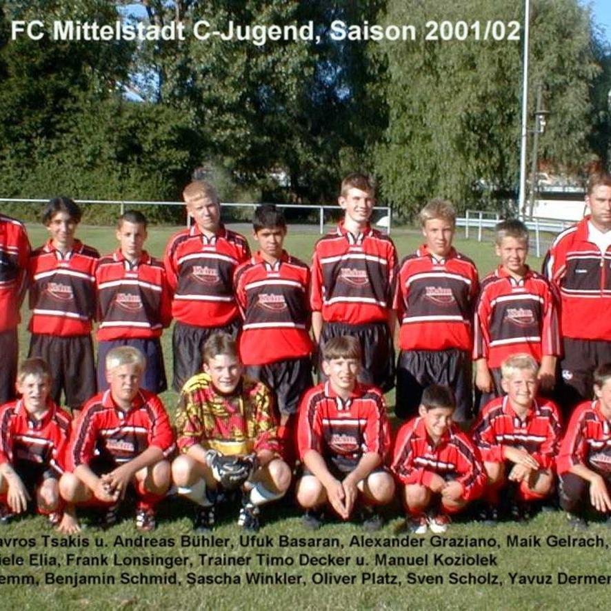 2002: C-Jugend des FC Mittelstadt 2001 - 2002 (Quelle: Bernd Bader)