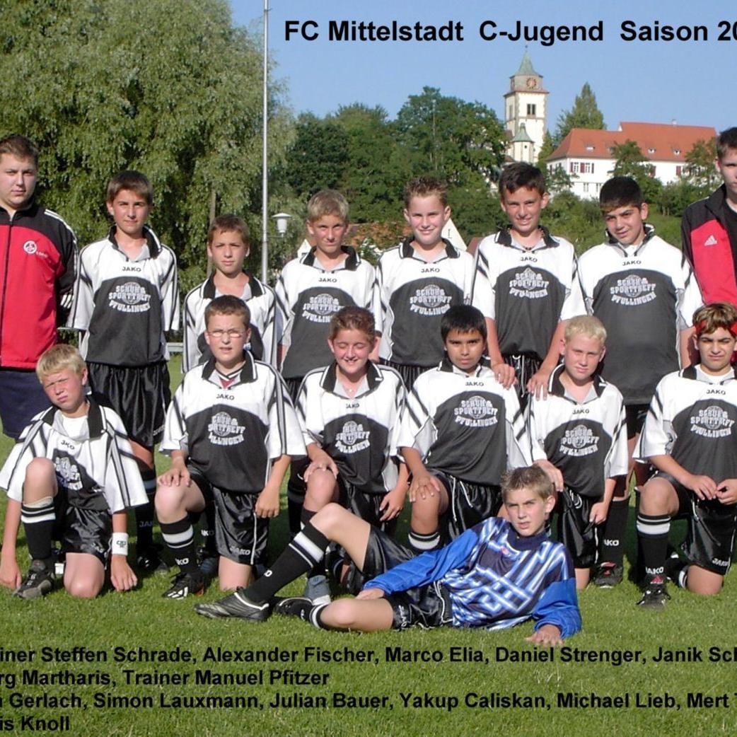 2005: C-Jugend des FC Mittelstadt 2004 - 2005 (Quelle: Bernd Bader)