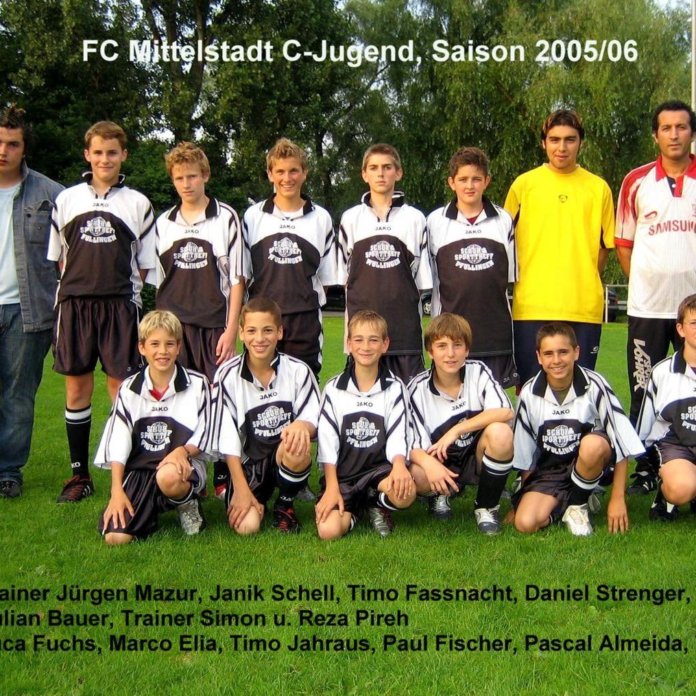 2006: C-Jugend des FC Mittelstadt 2005 - 2006 (Quelle: Bernd Bader)