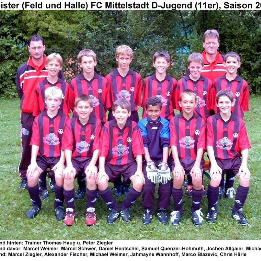 2003: D-Jugend des FC Mittelstadt 2002 - 2003 (Quelle: Bernd Bader)