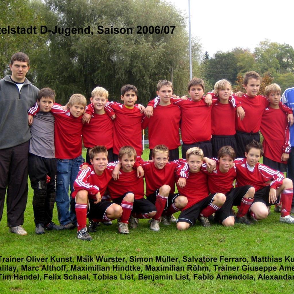 2007: D-Jugend des FC Mittelstadt 2006 - 2007 (Quelle: Bernd Bader)