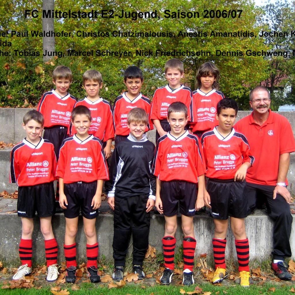 2007: E-Jugend des FC Mittelstadt 2006 - 2007 (Quelle: Bernd Bader)