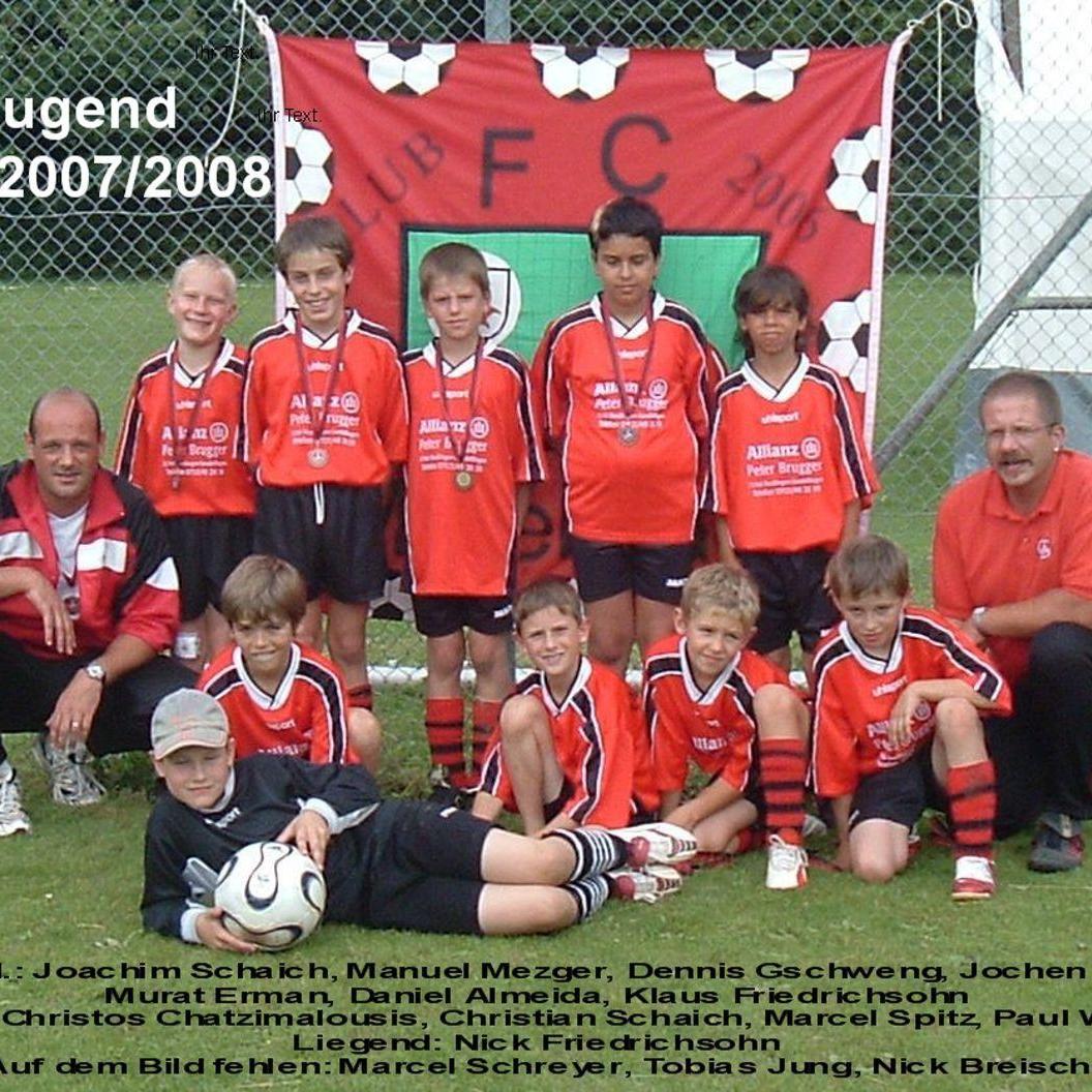 2008: E-Jugend des FC Mittelstadt 2007 - 2008 (Quelle: Bernd Bader)