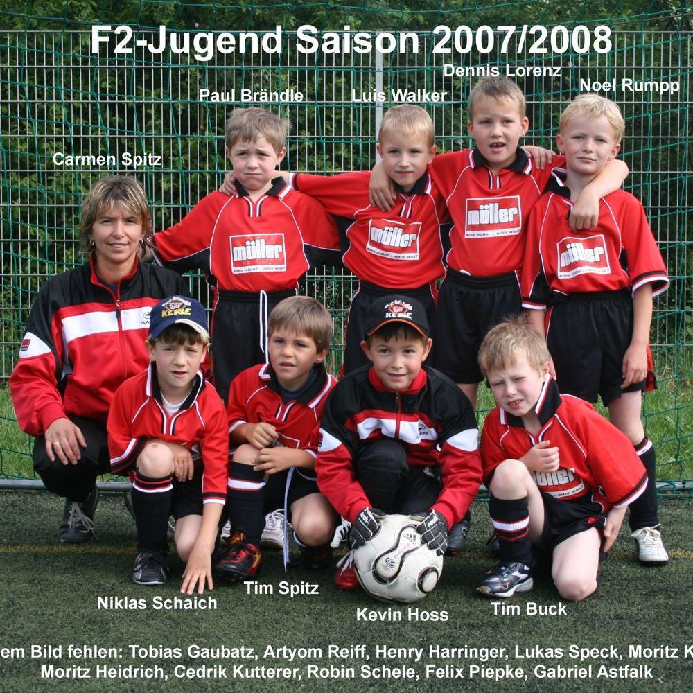 2008: F-Jugend des FC Mittelstadt 2007 - 2008 (Quelle: Bernd Bader)