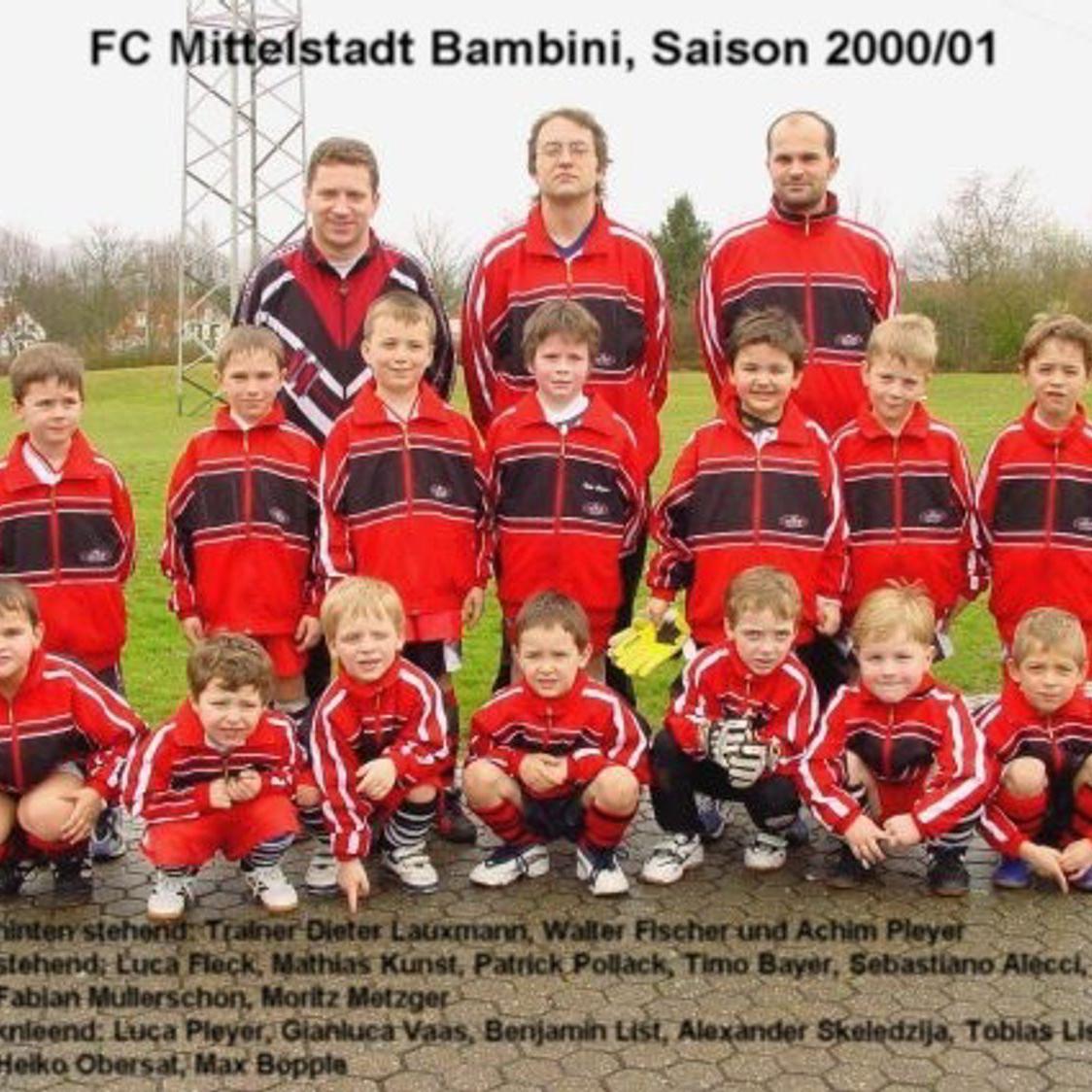 2001: G-Jugend Bambini des FC Mittelstadt 2000 - 2001 (Quelle: Bernd Bader)