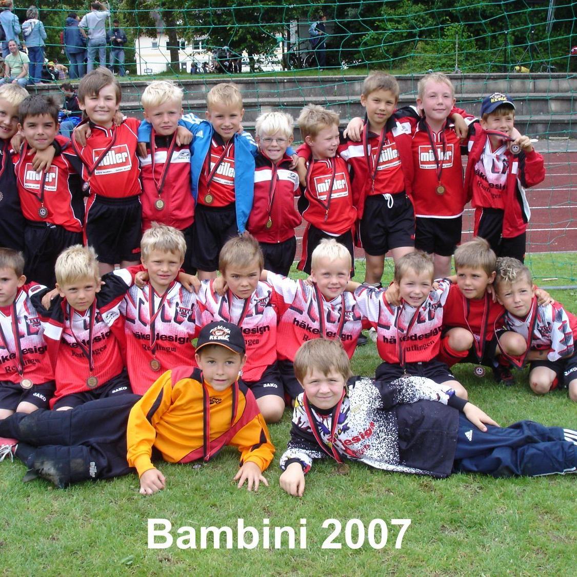 2008: G-Jugend Bambini des FC Mittelstadt 2007 - 2008 (Quelle: Bernd Bader)