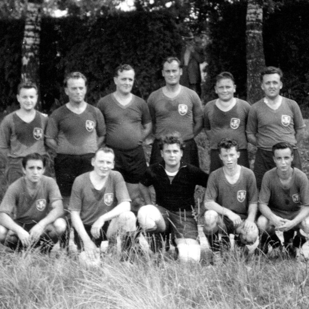 1960: 1. Mannschaft des FC Mittelstadt 1960 in Betzingen (Quelle: Bernd Bader)