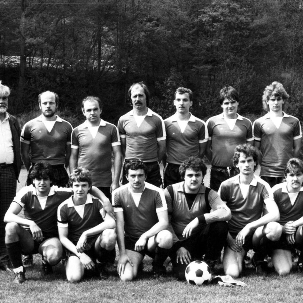 1986: 1. Mannschaft des FC Mittelstadt 1986 (Quelle: Bernd Bader)