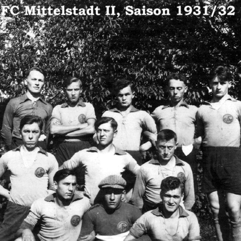 1932: 2. Mannschaft des FC Mittelstadt 1931 - 1932 (Quelle: Bernd Bader)