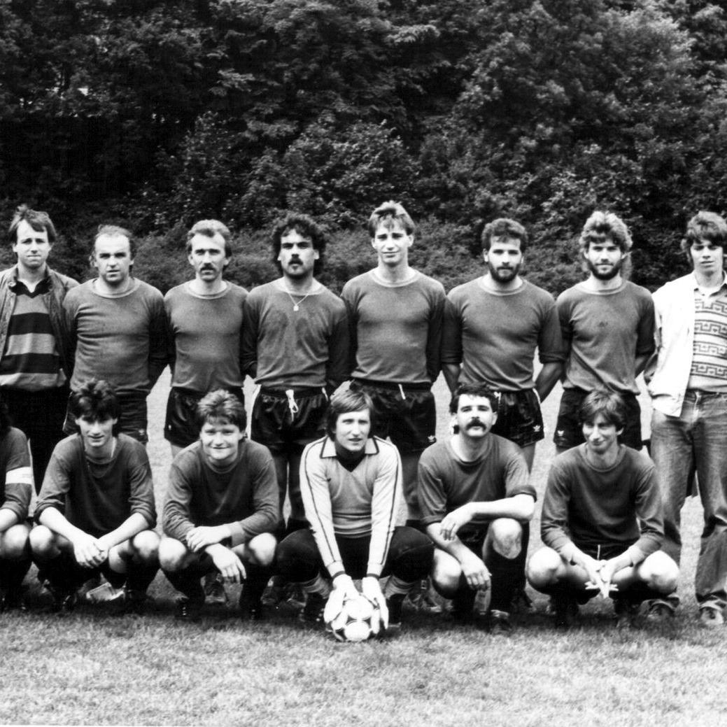 1986: 2. Mannschaft des FC Mittelstadt 1986 (Quelle: Bernd Bader)