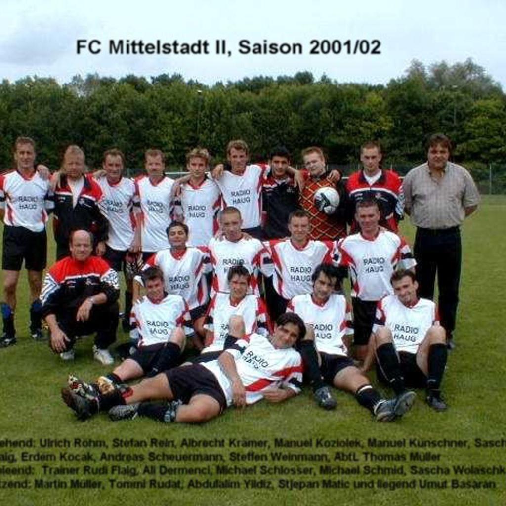 2002: 2. Mannschaft des FC Mittelstadt 2001 - 2002 (Quelle: Bernd Bader)