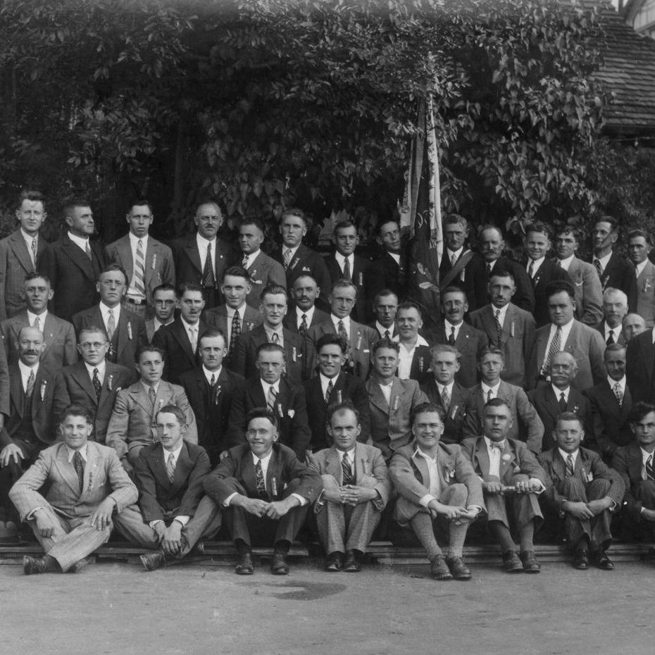 1920: Männergesangsverein (Quelle: Emilie Mayer)