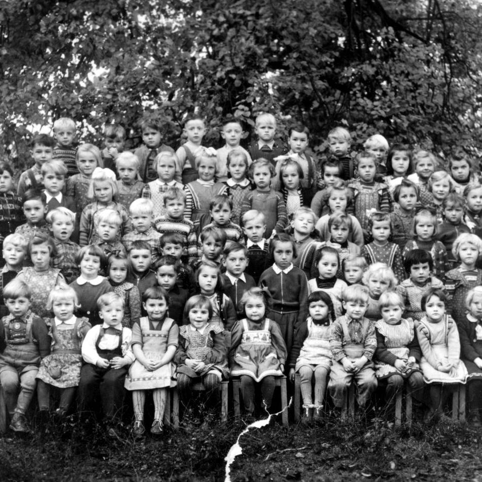 1957: Kindergarten (Quelle: Lore und Erich Bader)